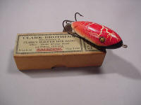 ANTIQUE KAUFMAN HARKAUF FIVE-HOOK FISHING LURE WITH ORIGINAL BOX